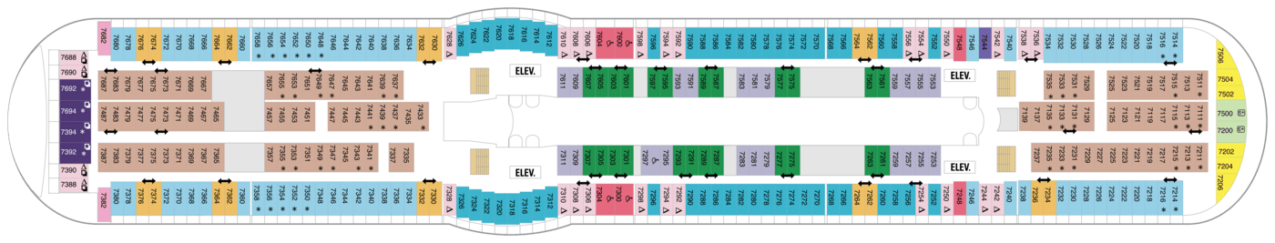 Royal Caribbean International, Adventure of the seas, Deck 7.png